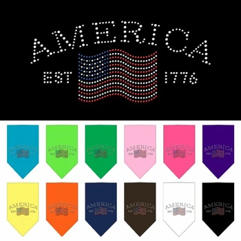 Dog Bandana - America Rhinestone
