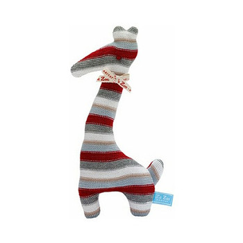 Le Giraffe - Red Striped Dog Toy