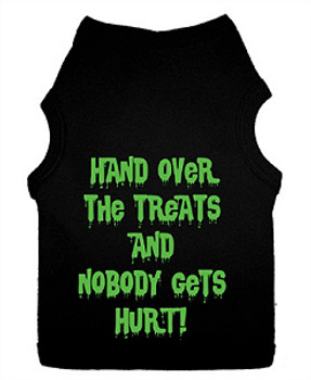 Hand Over the Treats Halloween Dog Tank - Big Dog Sizes Too!