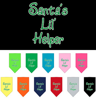 Christmas Holiday Dog Bandana - Santa's Lil Helper