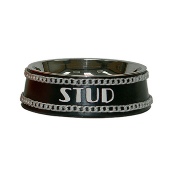 Black Stud Dog Bowl