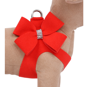 Custom - Red Pepper Nouveau Bow Step In Dog Harness - Stardust or not