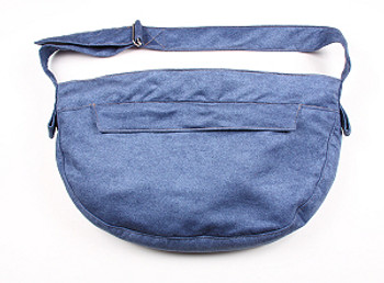 Denim Blue Luxe Suede Cuddle Dog Carrier by Susan Lanci