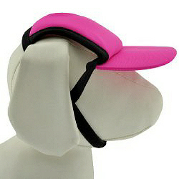 Fuchsia Pink Sun Protective Dog Visor Hats for Dogs