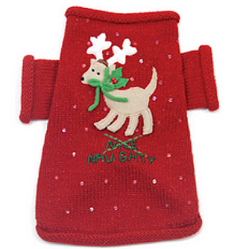 Naughty or Nice Christmas Dog Sweater