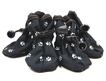 Slip On Paws Dog Boots - Black