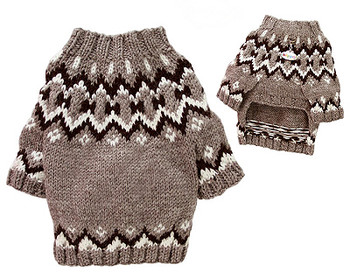 Icelandic Patterned Dog Sweater
