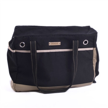 Big Black Canvas Dog Tote Bag