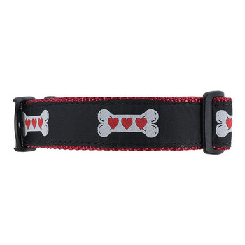 Heart Bone Cat or Dog Collars - Harness or Leads - 1/2, 3/4, 1 1/4