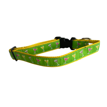 Dog Collar - Happy Hour - 3/4 & 1 1/4