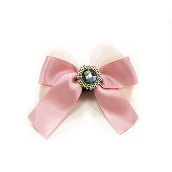 EasyBow Vintage Powder Pink Dog Collar Flowers