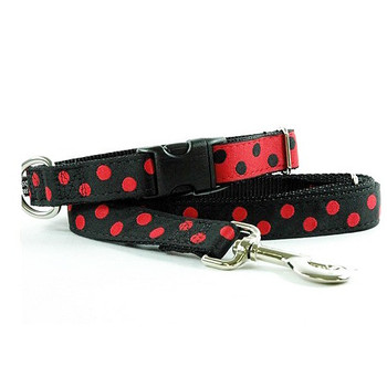 Dottie Red & Black 1" Dog Collar