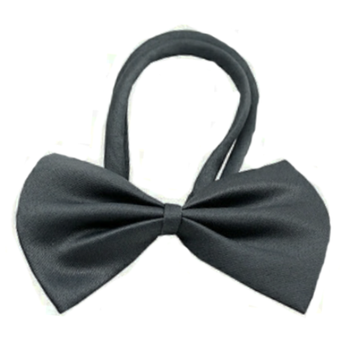 Dark Gray Dog Bow Tie - Small & Medium
