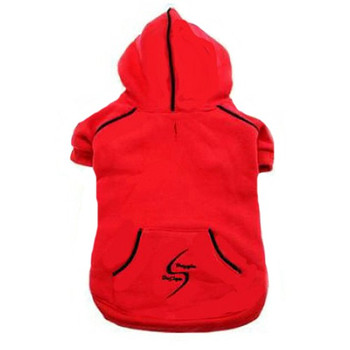 Sport Dog Hoodie - Flame Scarlett Red - Tiny - Big Dog Sizes