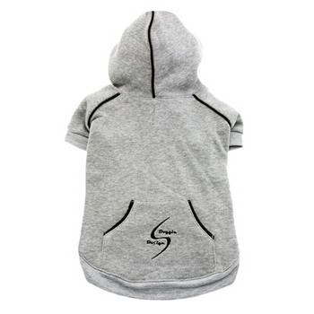 Sport Dog Hoodie - Glacier Gray - Tiny - Big Dog Sizes