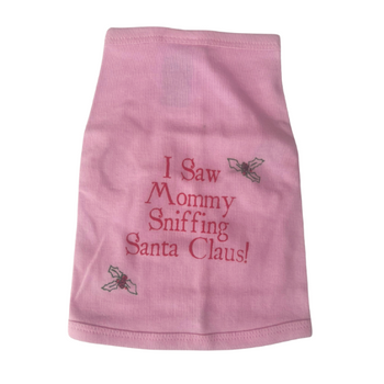 I Saw Mommy Sniffing Santa Claus Dog Tank