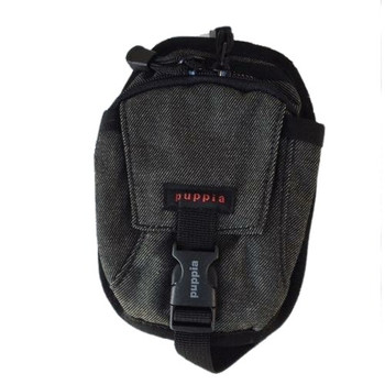 Small Dog Black Denim Backpack by Puppia