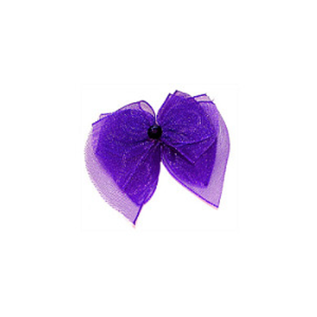 Dog Bows - Royal Purple Fairy Wings Bow Barrettes