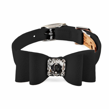 Wide Big Bow Dog Collar - Susan Lanci