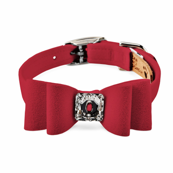 Wide Big Bow Dog Collar - Susan Lanci