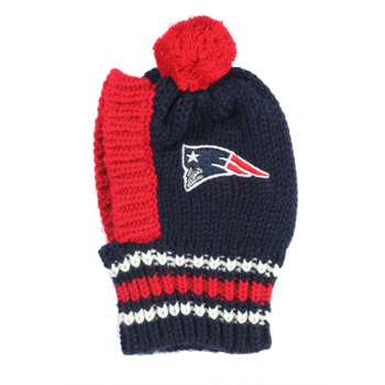 NFL New England Patriots Knit Dog Ski Hat