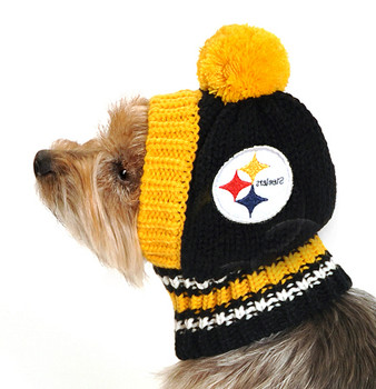 NFL Pittsburgh Steelers Knit Dog Ski Hat