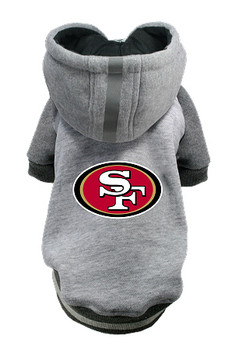 NFL San Francisco 49ers Licensed Dog Hoodie - Small - 3X