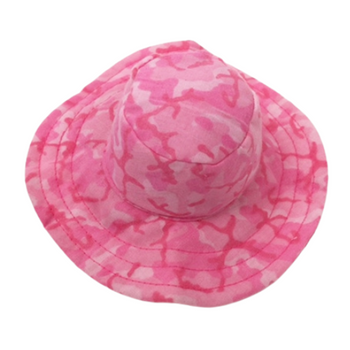 Camo Dog Bucket Style Hat - Pink