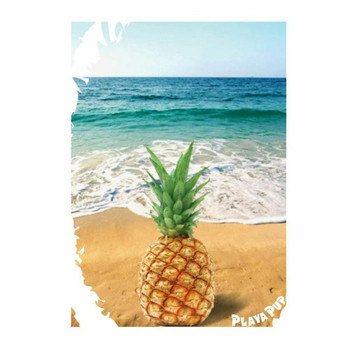 Sun Protective Dog Tank Top - Pineapple / White