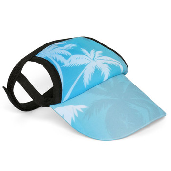 Palm Tree Blue Sun Protective Dog Visor Hats