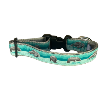 Dog Collar - Manatee - 3/4 & 1 1/4
