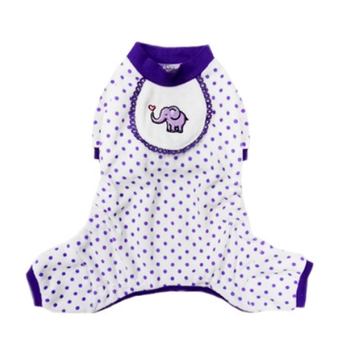 Purple Elephant Dog Pajamas