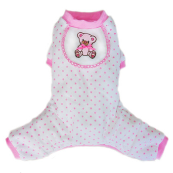 Pink Teddy Dog Pajamas