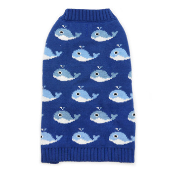 Blue Whales Dog Sweater