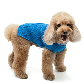 Diamond Knit Blue Dog Sweater