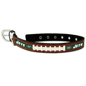 New York Jets Classic Leather Football Collar