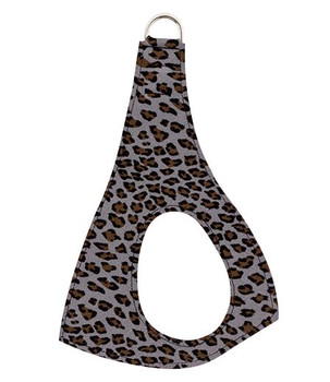 Platinum Cheetah Couture Plain Step In Dog Harness by Susan Lanci