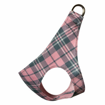 Scotty Pink Plaid Plain Step In Dog Harness by Susan Lanci