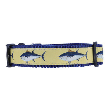 Dog Collar - Atlantic Blue Fin Tuna -  3/4 & 1 1/4