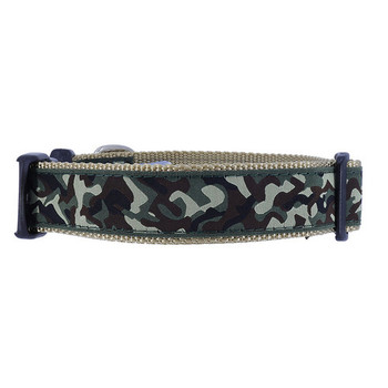 Dog Collar - Green Camo -  3/4 & 1 1/4