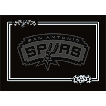 San Antonio Spurs Black Pet Bowl Mat