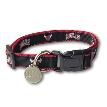 Chicago Bulls Reflective Dog Collar