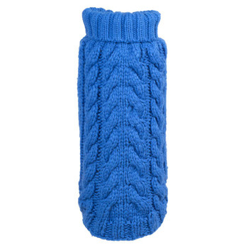 Hand Knit Royal Blue Turtleneck Dog Sweater