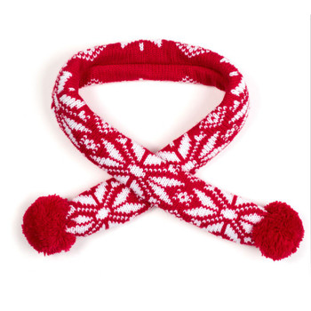 Ski Lodge Red Dog Neck Scarf