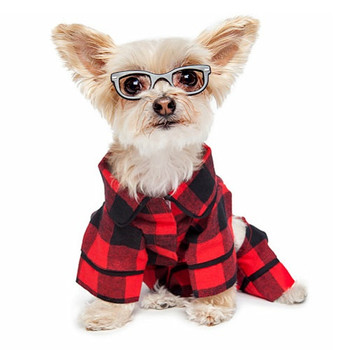 Buffalo Check Flannel Dog Pajamas