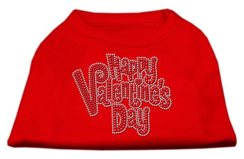 Happy Valentines Day Rhinestone Dog Shirt / Tank - 6 Colors