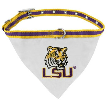 LSU Tigers Pet Collar Bandana - Small