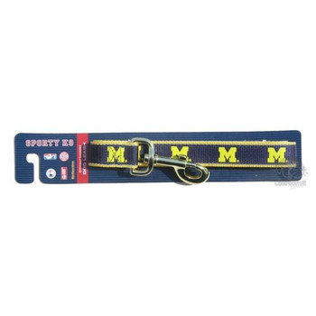 Michigan Wolverines Reflective Dog Leash