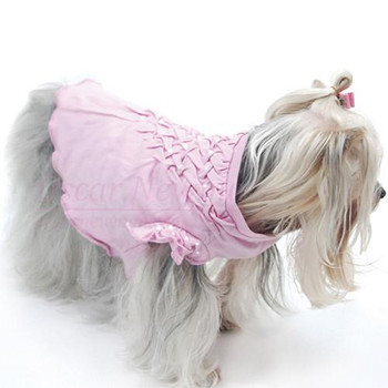Think in Pink Hand-Smocked Dog Tee