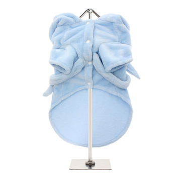Plush Blue Pet Dog Robe